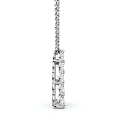 Bliss Diamond 1ct Diamond Initial "a" Pendant 14k Gold 18" Necklace Lab Grown 5/8" Tall In Gold
