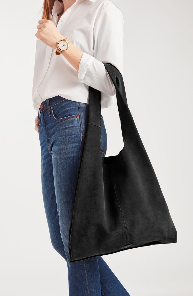 Shinola Market Suede Hobo Bag, Alternate, color,