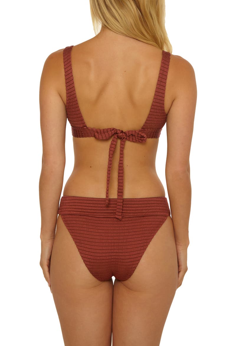Maza Underwire Bikini Top, Alternate, color, CHESTNUT