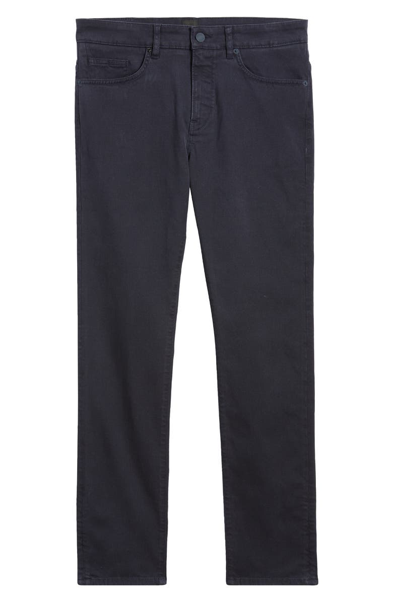 BOSS Delaware Straight Leg Five Pocket Pants, Alternate, color, Dark Blue