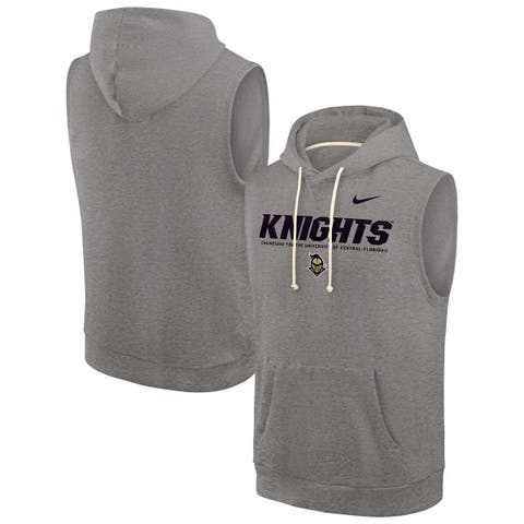 Men's Nike Heather Gray UCF Knights 2025 Sideline Standard Issue Sleeveless Hoodie