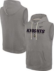 Nike Men's Nike Heather Gray UCF Knights 2025 Sideline Standard Issue Sleeveless Hoodie