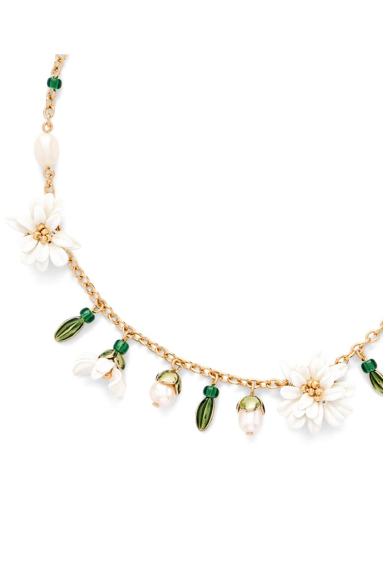 Marc Jacobs Rooted Daisy Charm Necklace, Alternate, color, Gold/ Multi