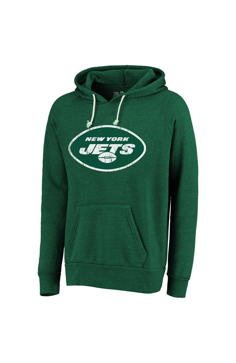 Majestic Threads Men's Majestic Threads Ahmad Sauce Gardner Green New York Jets Name & Number Tri-Blend Pullover Hoodie, Alternate, color, 