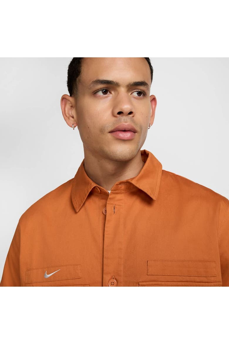 Men's Nike Burnt Orange Club America CA x CA Woven Button-Down Shirt, Alternate, color, Burnt Orange