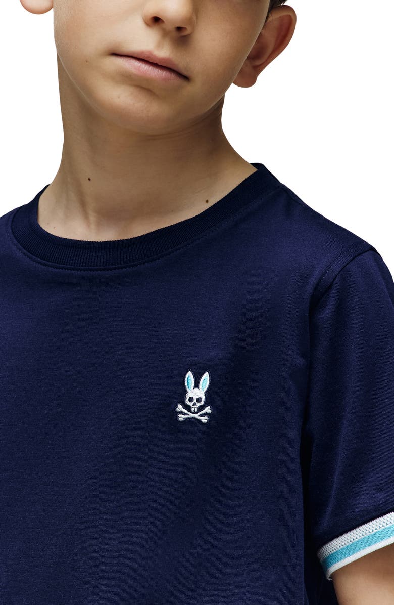 Psycho Bunny Kids' Nolan Cotton T-Shirt, Alternate, color, Evening Blue