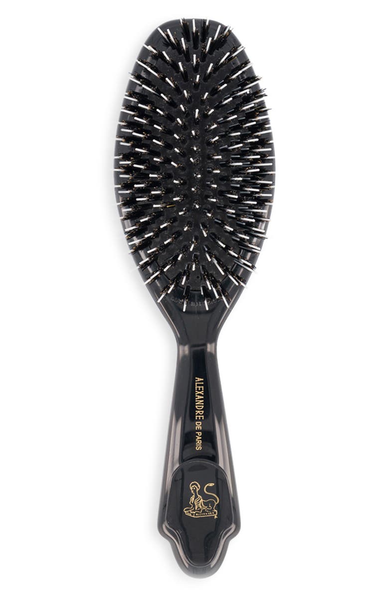 Alexandre de Paris La Charmante Smoothing Detangling Hairbrush, Alternate, color, Black