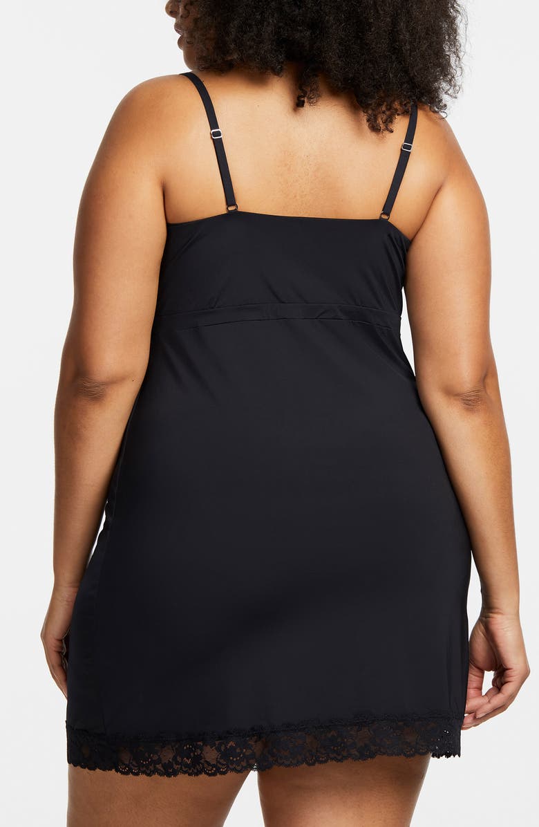 Montelle Intimates Lace Bust Support Chemise, Alternate, color,