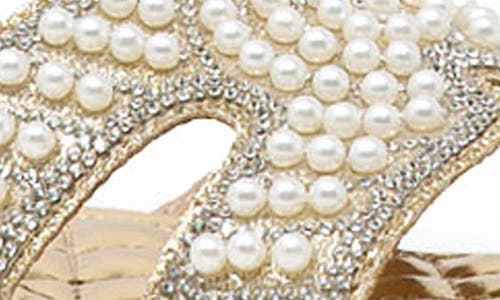 Chase & Chloe Chase And Chloe Tessie Embellished Slide Sandal