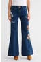 Fallon x Pressed Flowers Embroidered Flare Leg Jeans