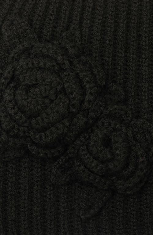 Kate Spade New York Park Roses Beanie In Black