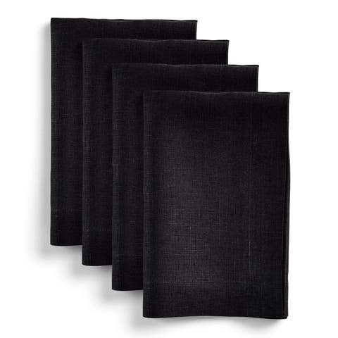 Linen Dinner Napkins Set of 4, 20 x 20 Inch for Dining Table, Holiday and Everyday Table Decor - Diana