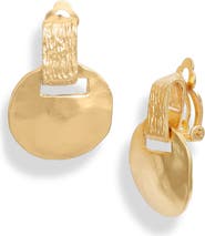 Karine Sultan Mixed Metal Clip On Earrings