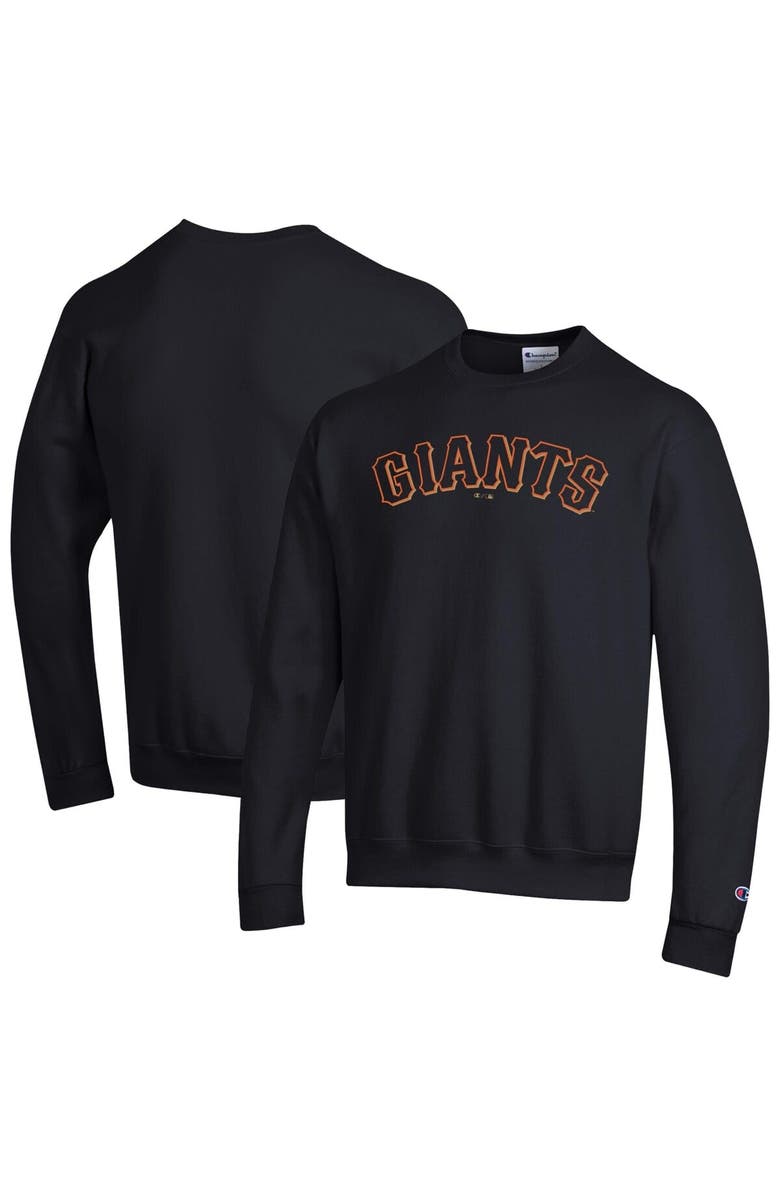 Champion Men's Champion Black San Francisco Giants Powerblend Wordmark Sweatshirt, Main, color, Black