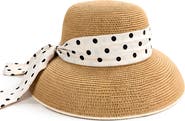 SURELL Bow Bell Straw Hat