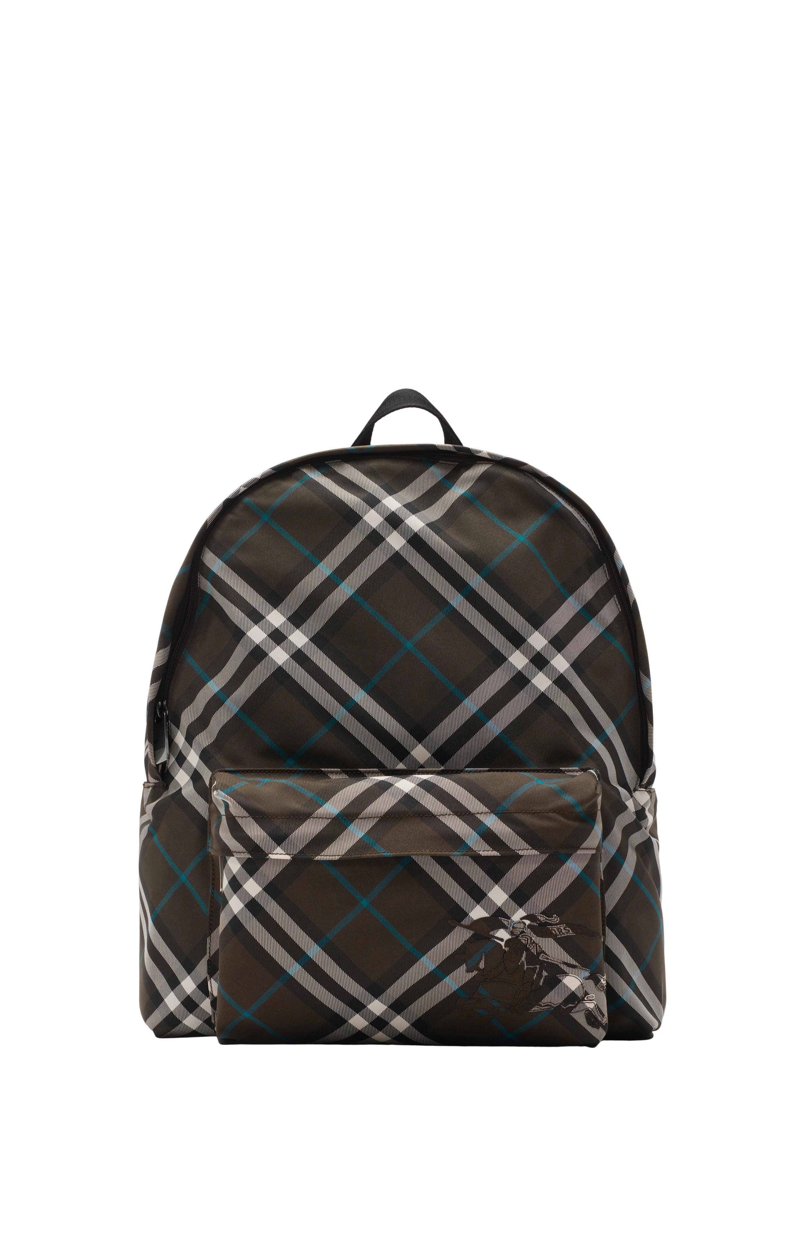 Burberry Check Backpack, Main, color, Snug