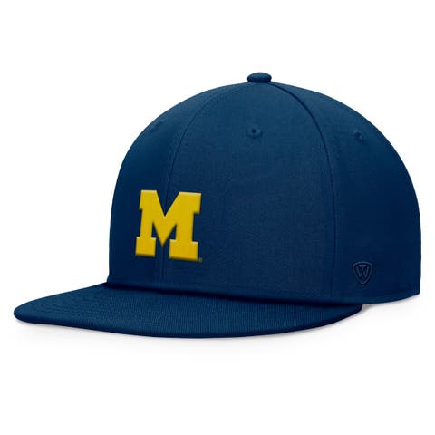 Men's Top of the World Navy Michigan Wolverines Fundamental Snapback Hat