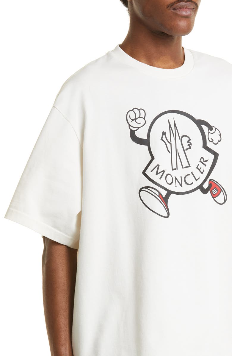 Moncler Running Logo Graphic Tee, Alternate, color, 