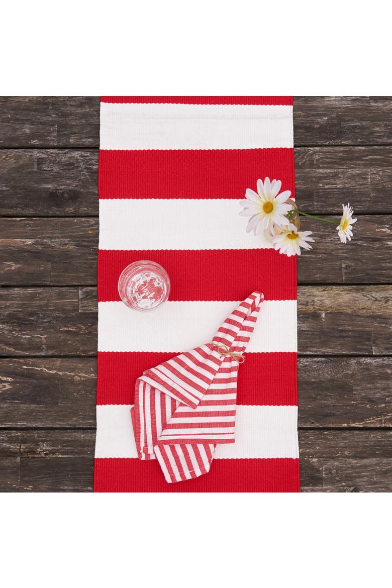 Cabana Stripes Runner Collection, Alternate, color, Red