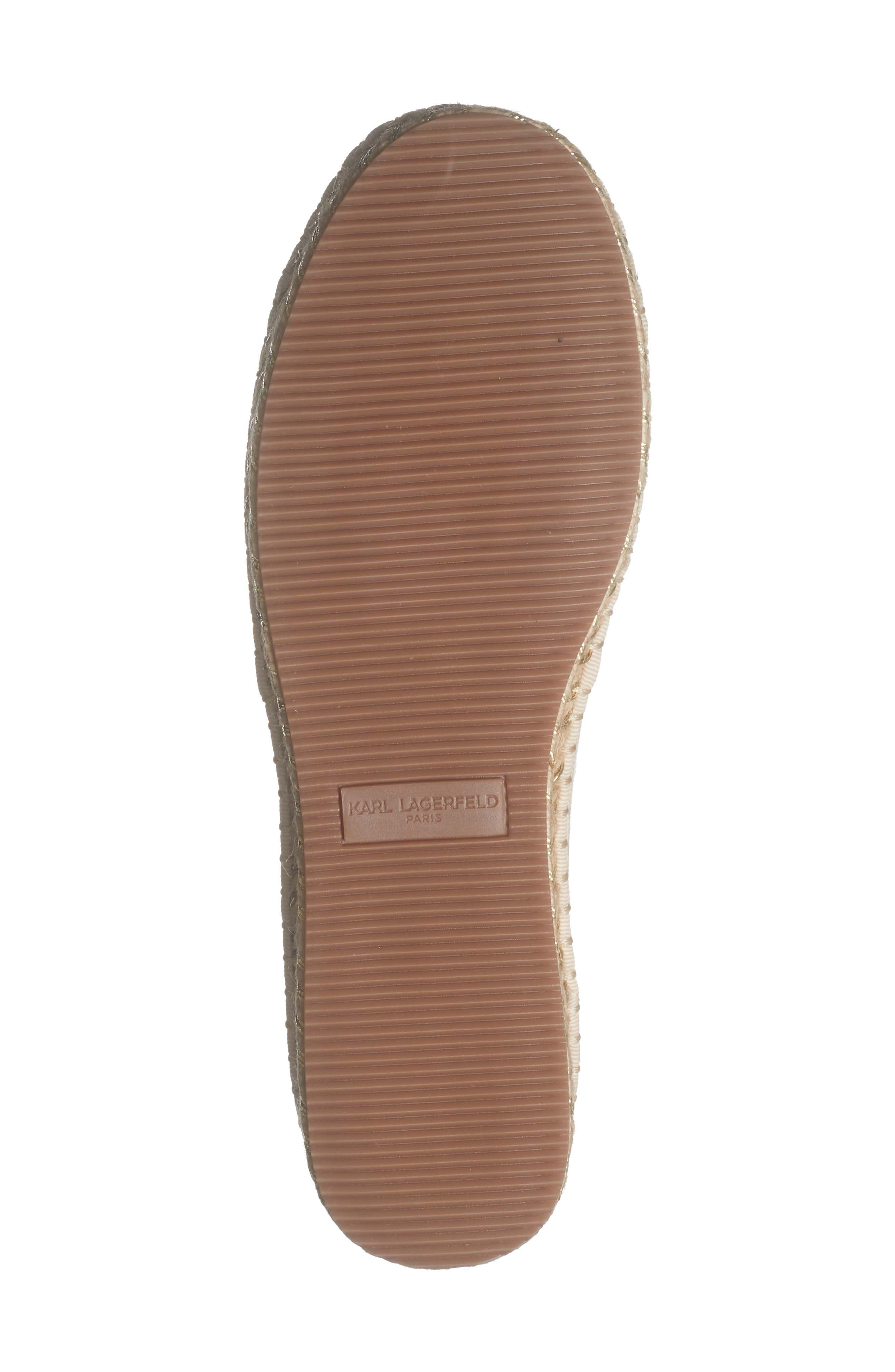 Montella Espadrille Flat, Alternate, color, WHITE GOLD/ BLACK