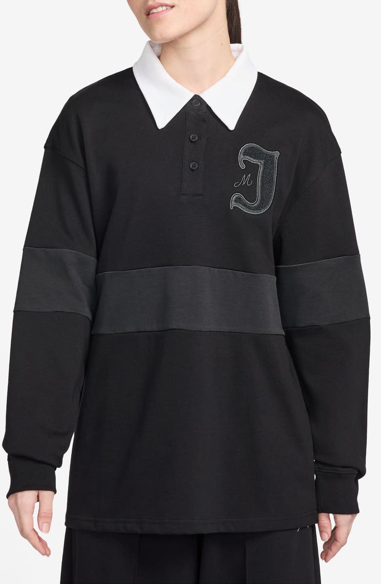 Jordan Colorblock Long Sleeve Rugby Shirt, Main, color, 