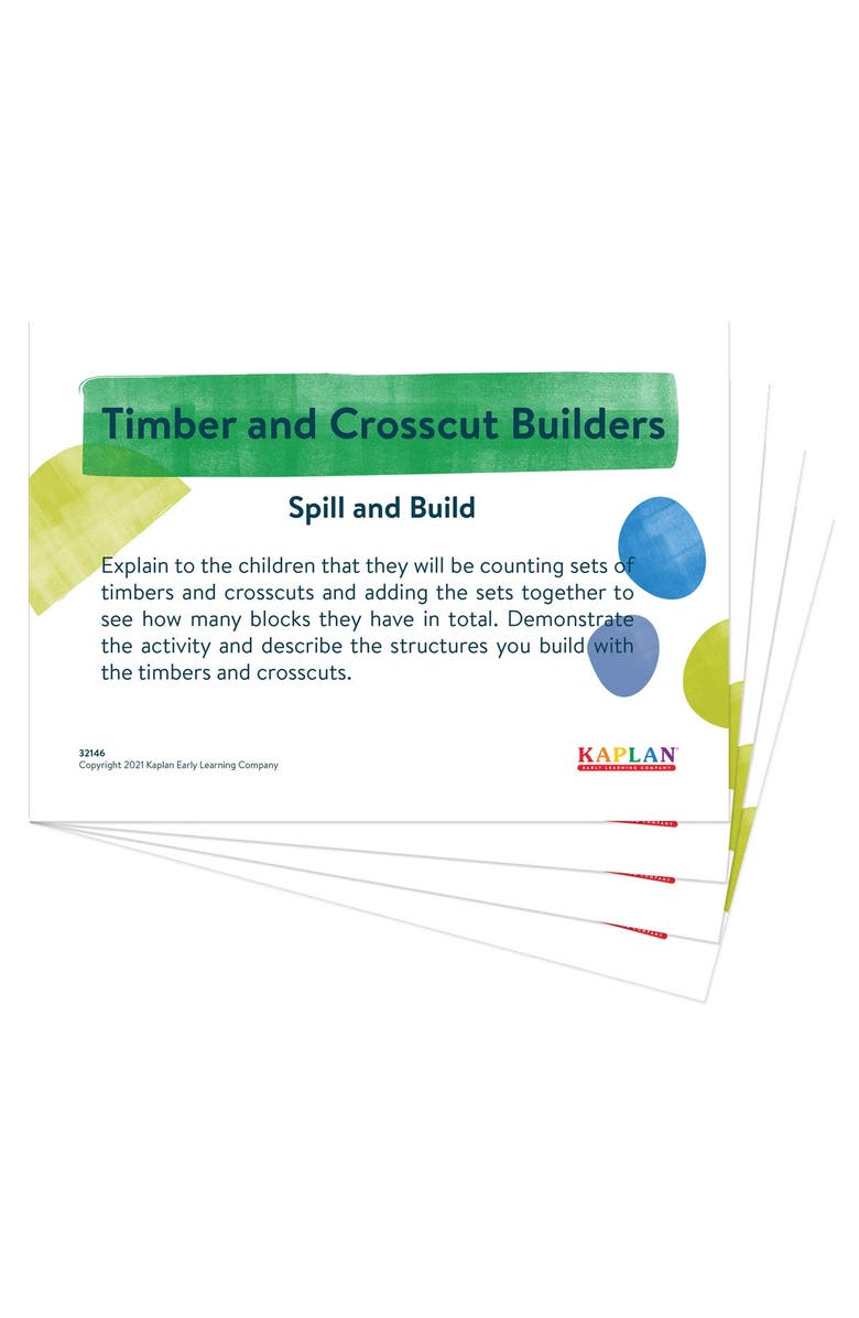 Kaplan Early Learning Company Timber & Crosscut Builders - Set of 30, Alternate, color, Multicolor