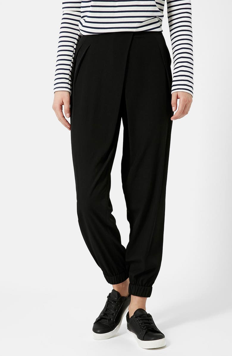Topshop Wrap Front Jogger Pants, Main, color, 