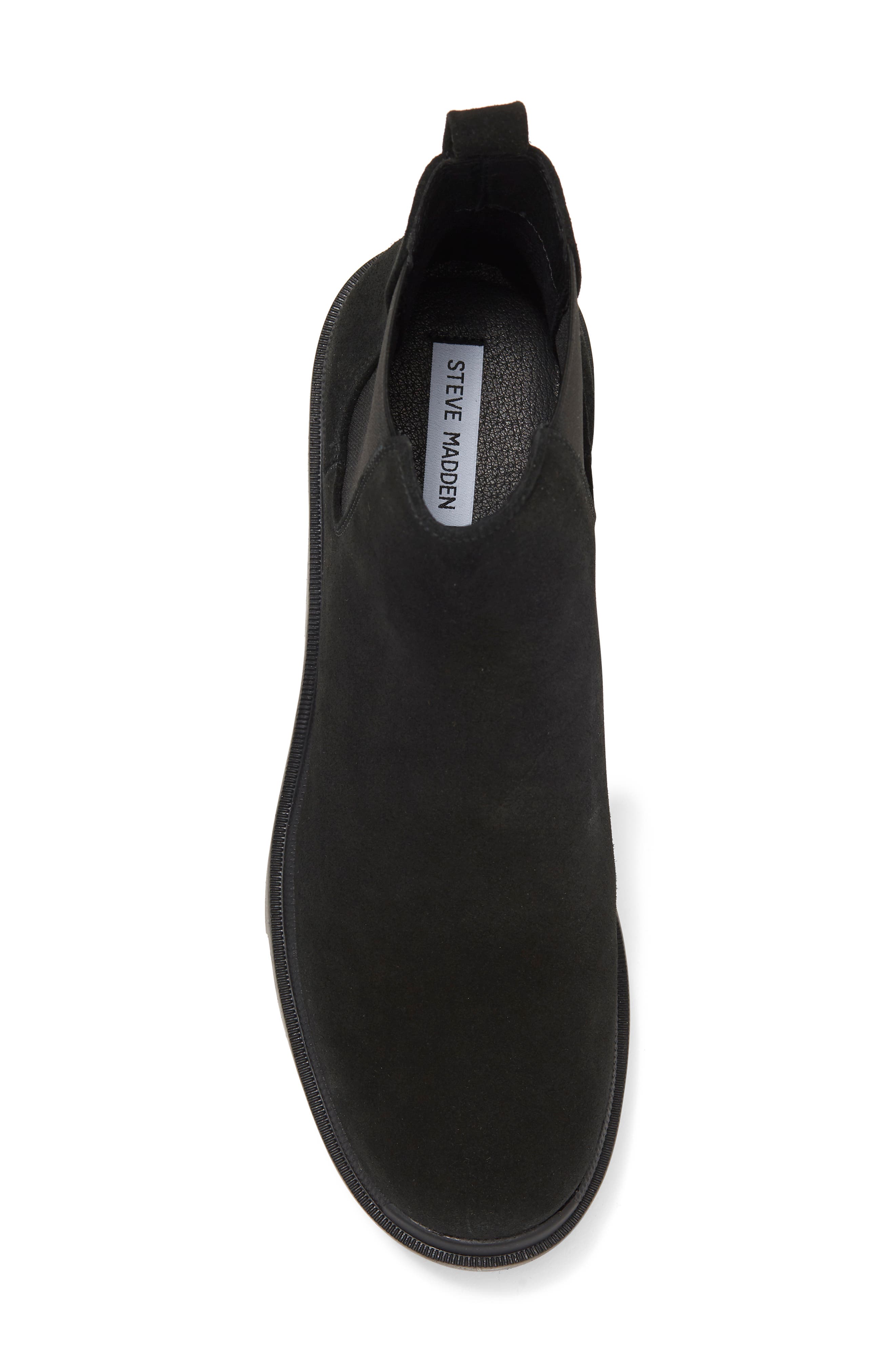 Hadlee Lug Sole Chelsea Boot, Alternate, color, BLACK SUEDE