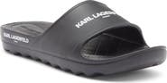 KARL LAGERFELD PARIS Block Logo Slide Sandal