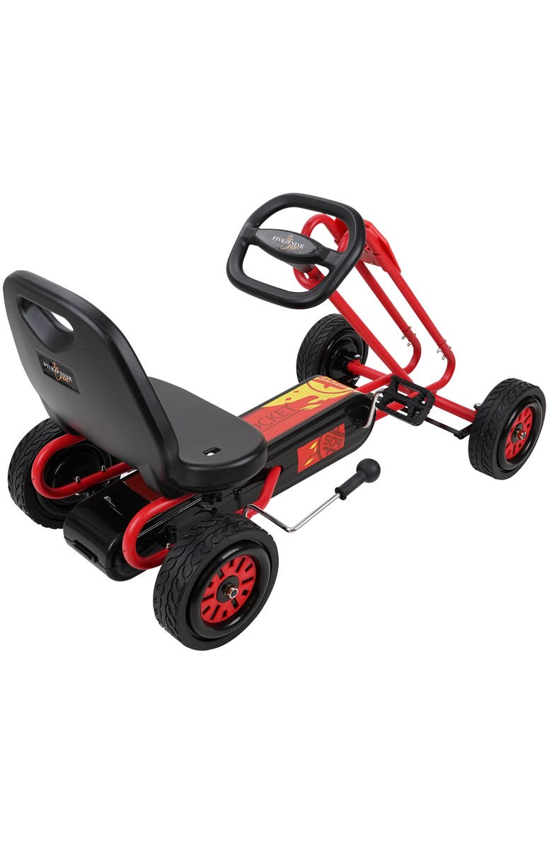 509 Rocket Pedal Go Kart W/ Ergonomic Adjustable Seat 
Sharp Handling, Red, Alternate, color, Red