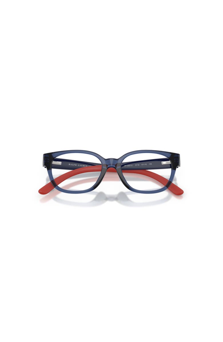 Polo Ralph Lauren 45mm Rectangle optical glasses, Alternate, color, Blue