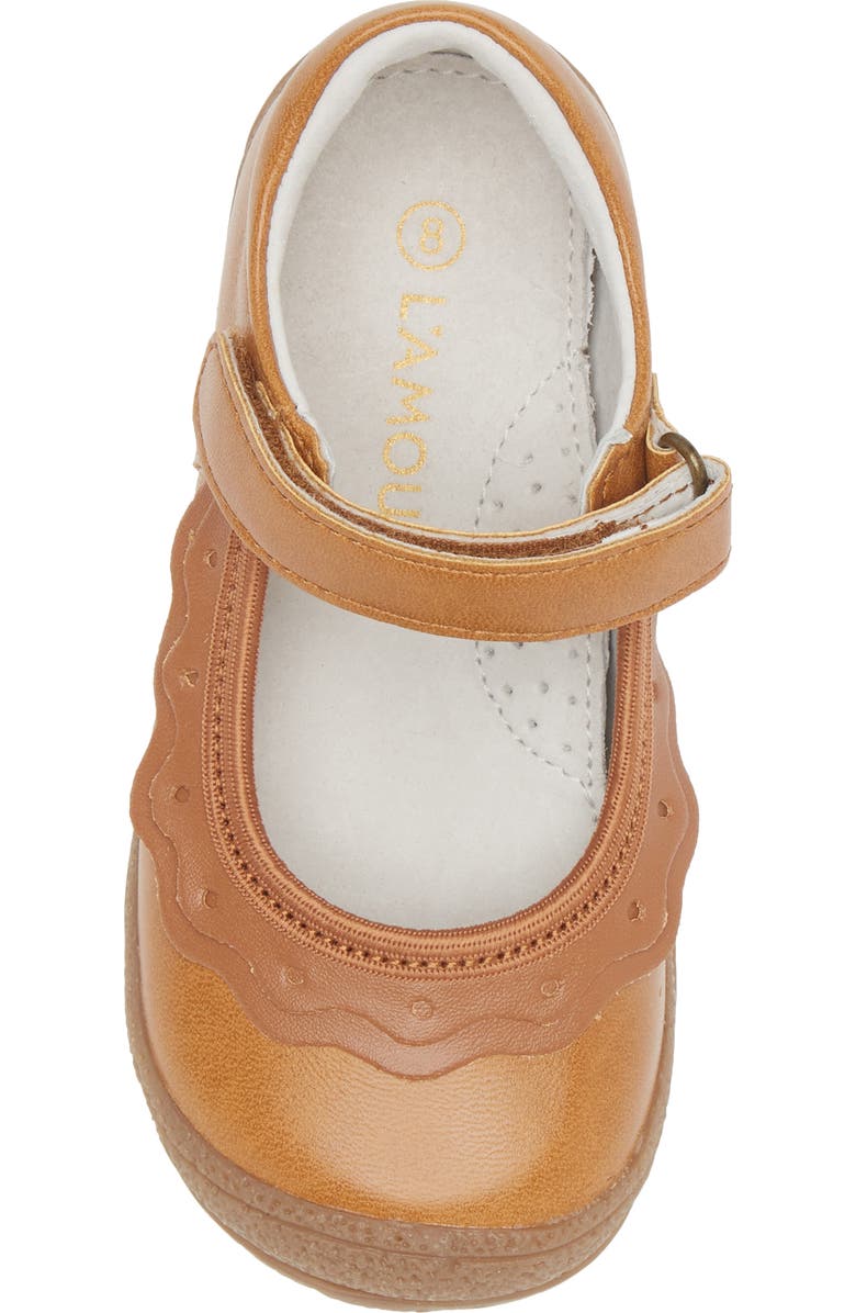 L'AMOUR Kids' Paige Ruffle Mary Jane, Alternate, color, Mustard