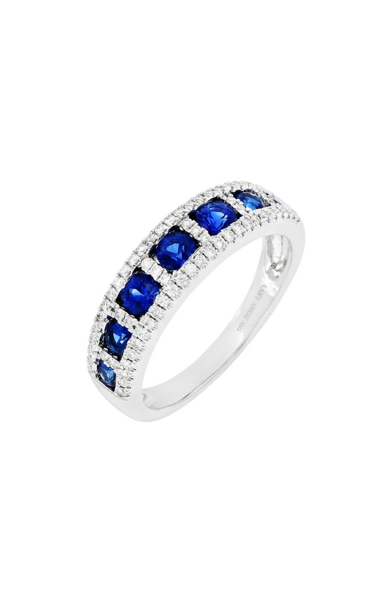 Bony Levy Diamond & Sapphire Band Ring, Main, color, 