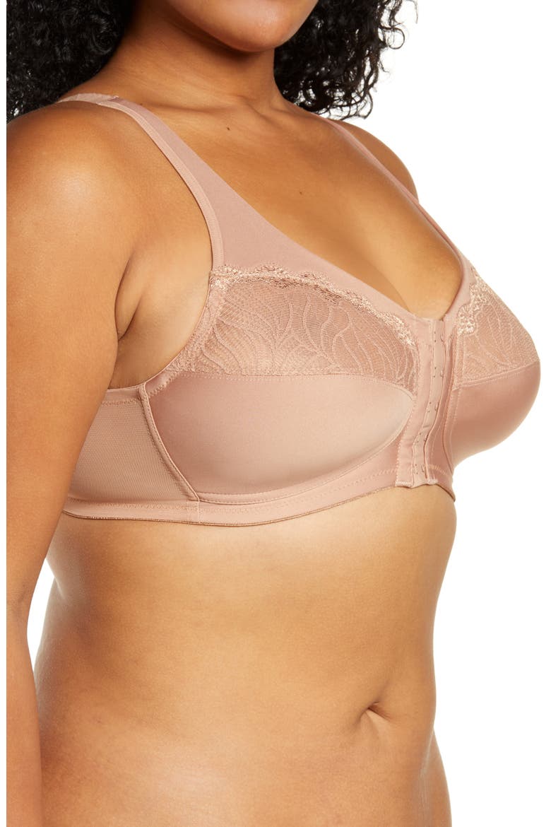 MagicLift® Front Close Full Figure Bra, Alternate, color, CAPPUCCINO
