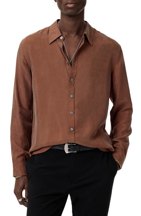 Martin Solid Twill Button-Up Shirt