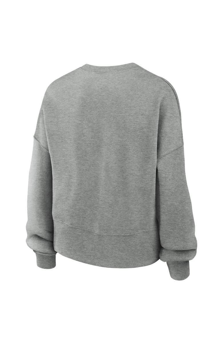 Nike Women's Nike Heather Gray Oregon Ducks Oversized Legacy Classic Pullover Sweatshirt, Alternate, color, 