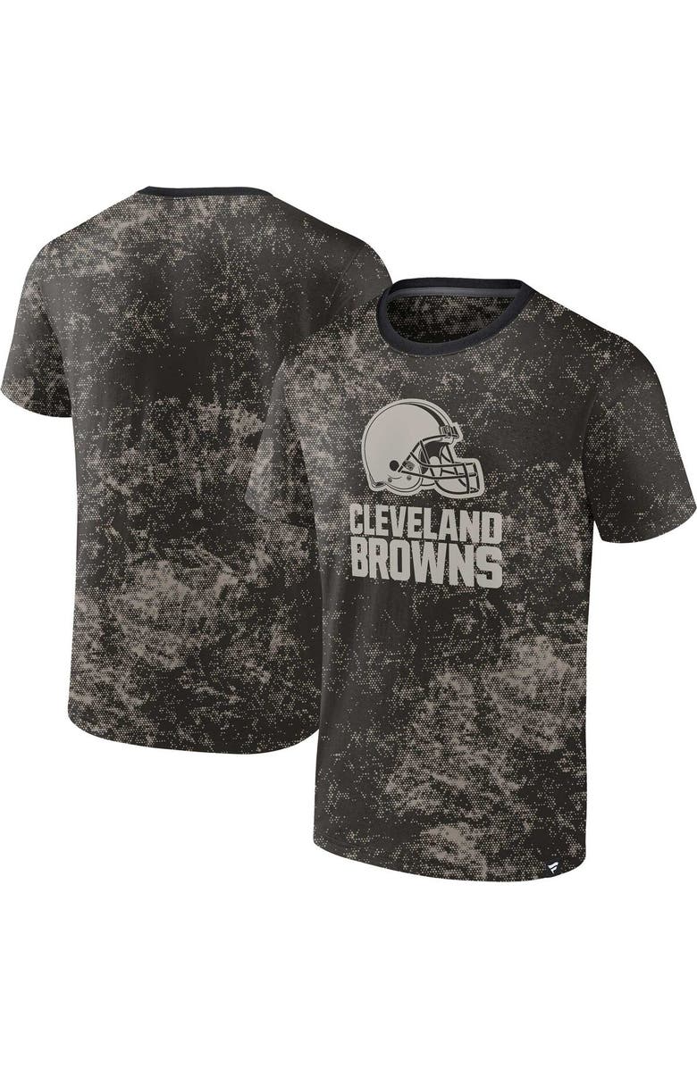 FANATICS Men's Fanatics Branded Black Cleveland Browns Shadow T-Shirt, Main, color, Black