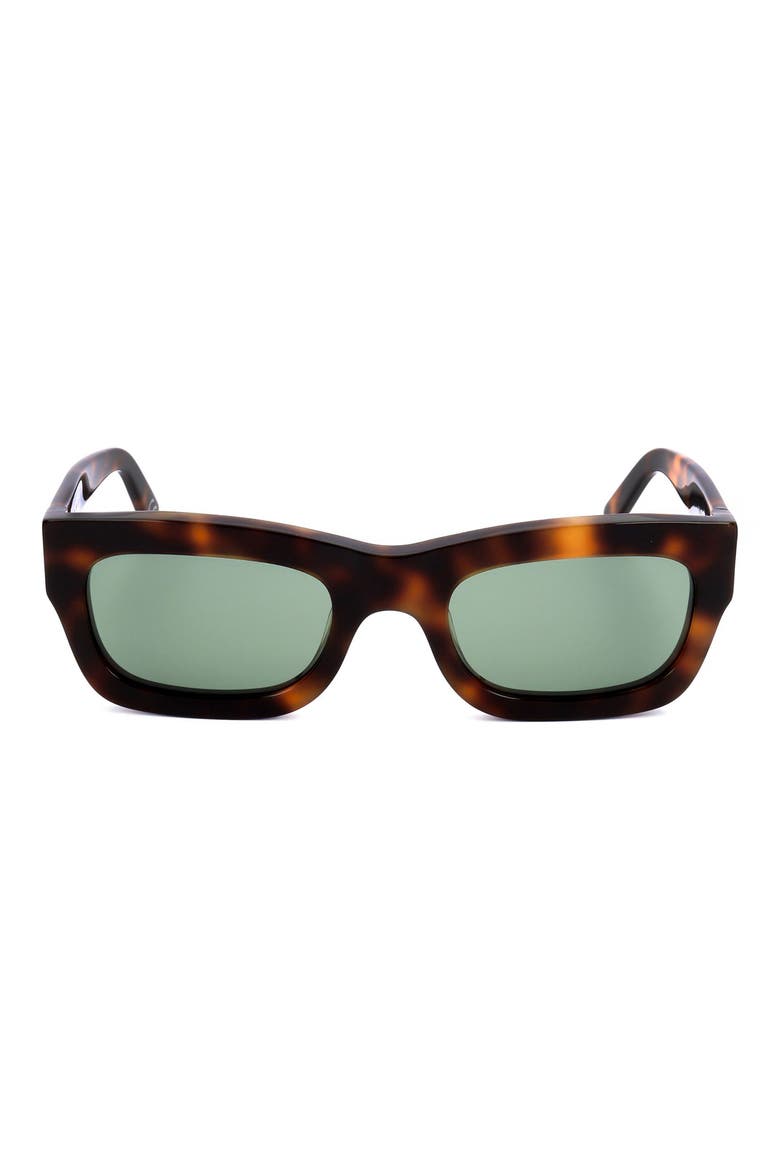 52mm Square Sunglasses, Main, color, TORT GREY