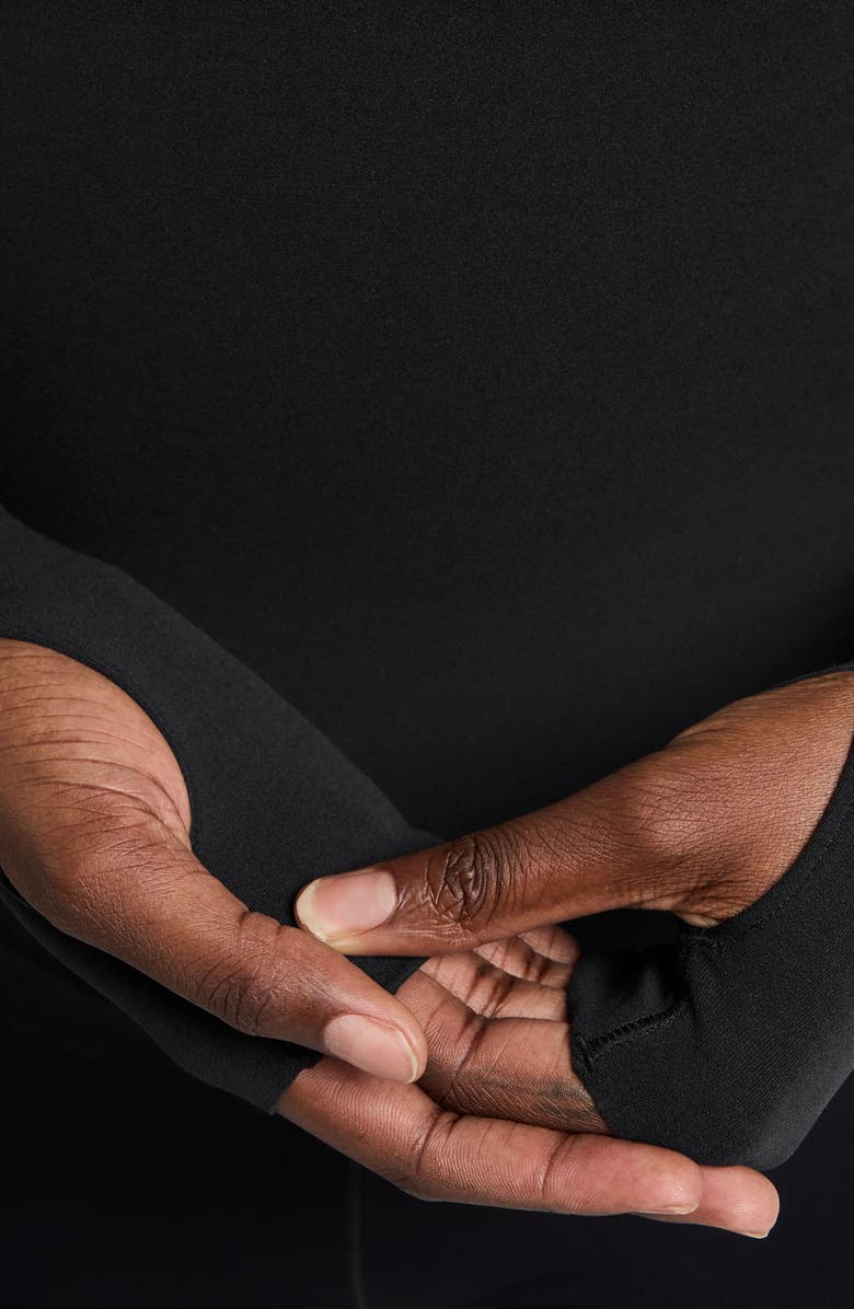 Nike Zenvy Dri-FIT Open Back Top, Alternate, color, Black/ Pcg3c