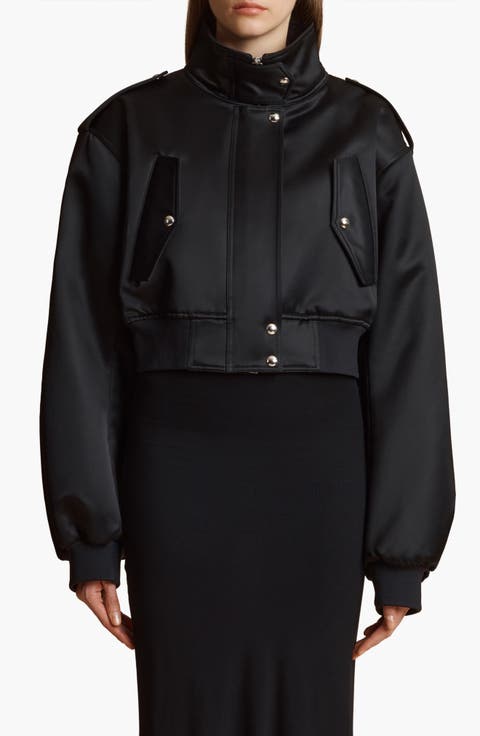 Kember Satin Crop Jacket