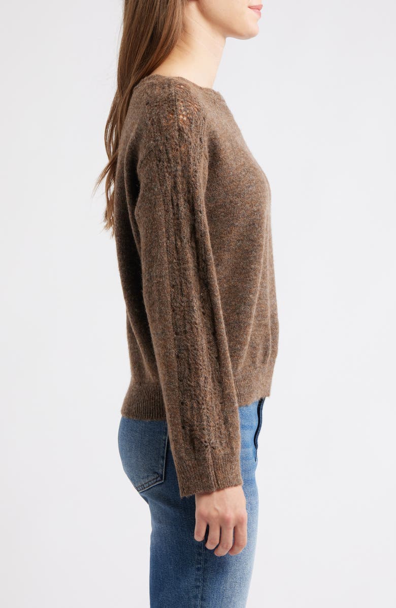 Wit & Wisdom Boat Neck Sweater, Alternate, color, Heather Mocha