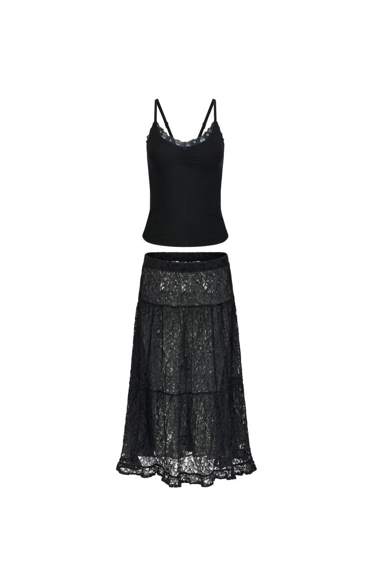 Adore Me Isadora Cami And Skirt Set, Alternate, color,