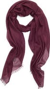 Nordstrom Striped Silk & Cashmere Scarf