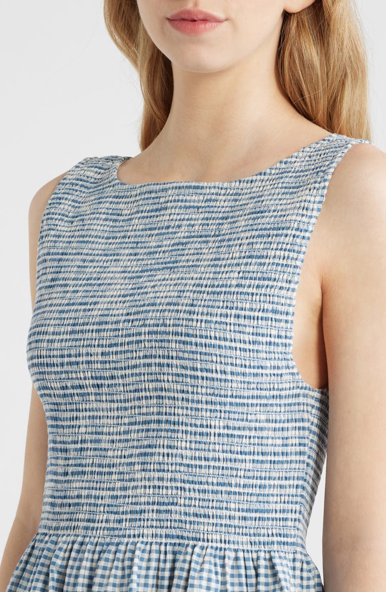 Hill House Home The Cosima Nap<sup>®</sup> Minidress, Alternate, color, Teal Gingham
