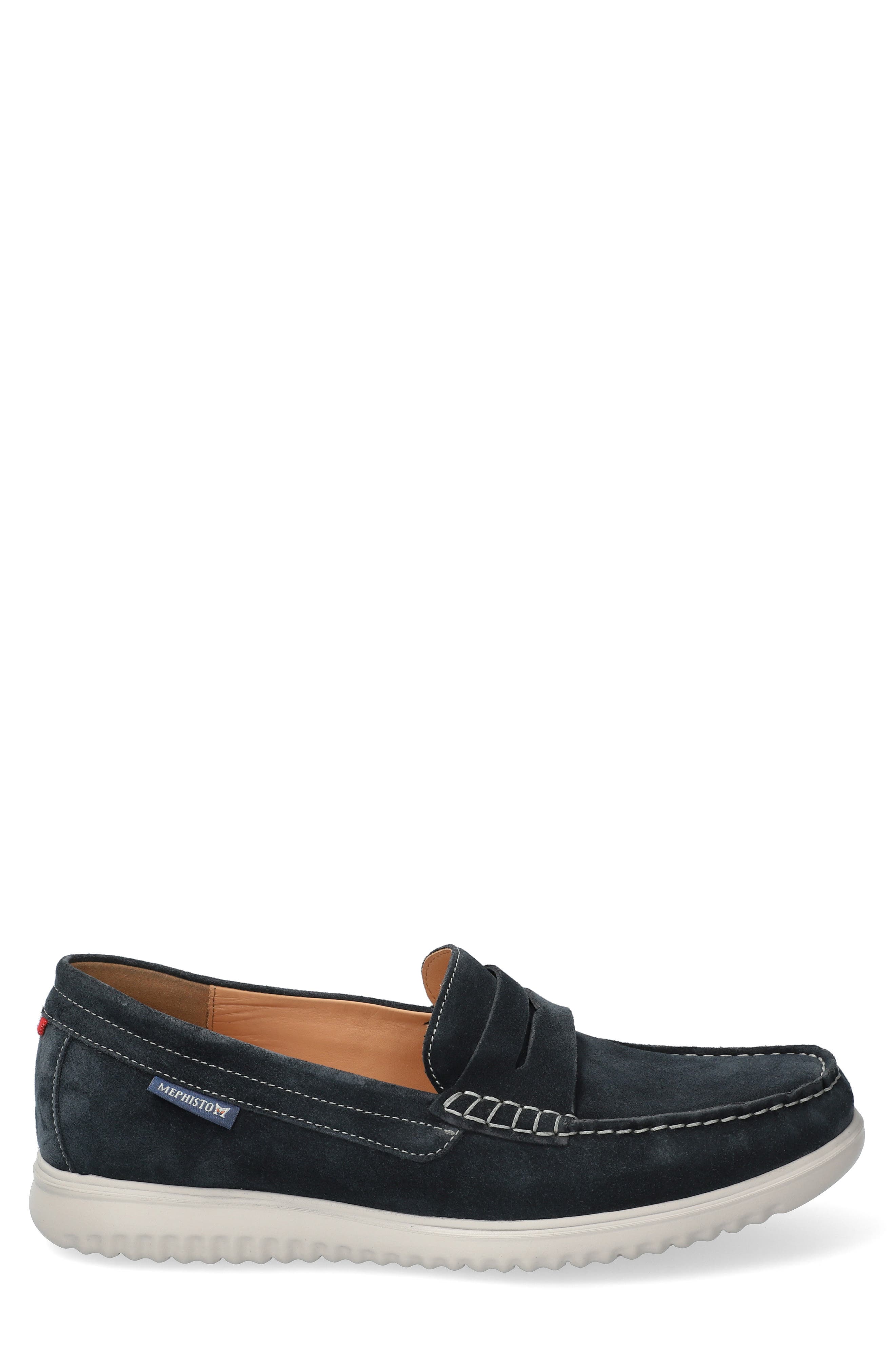 Titouan Penny Loafer, Alternate, color, BLUE VELOURS