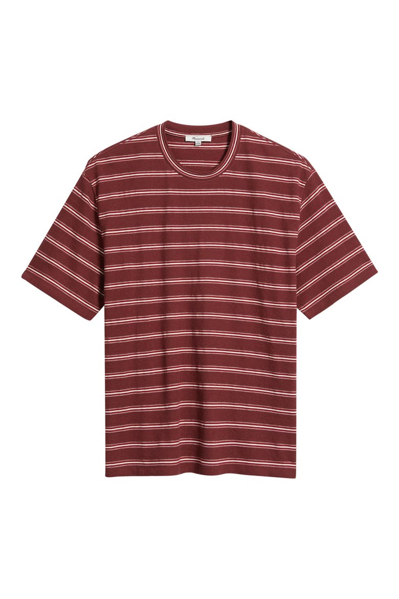 Boxy Jacquard Stripe T-Shirt, Alternate, color, STRIPE DUSTY MERLOT