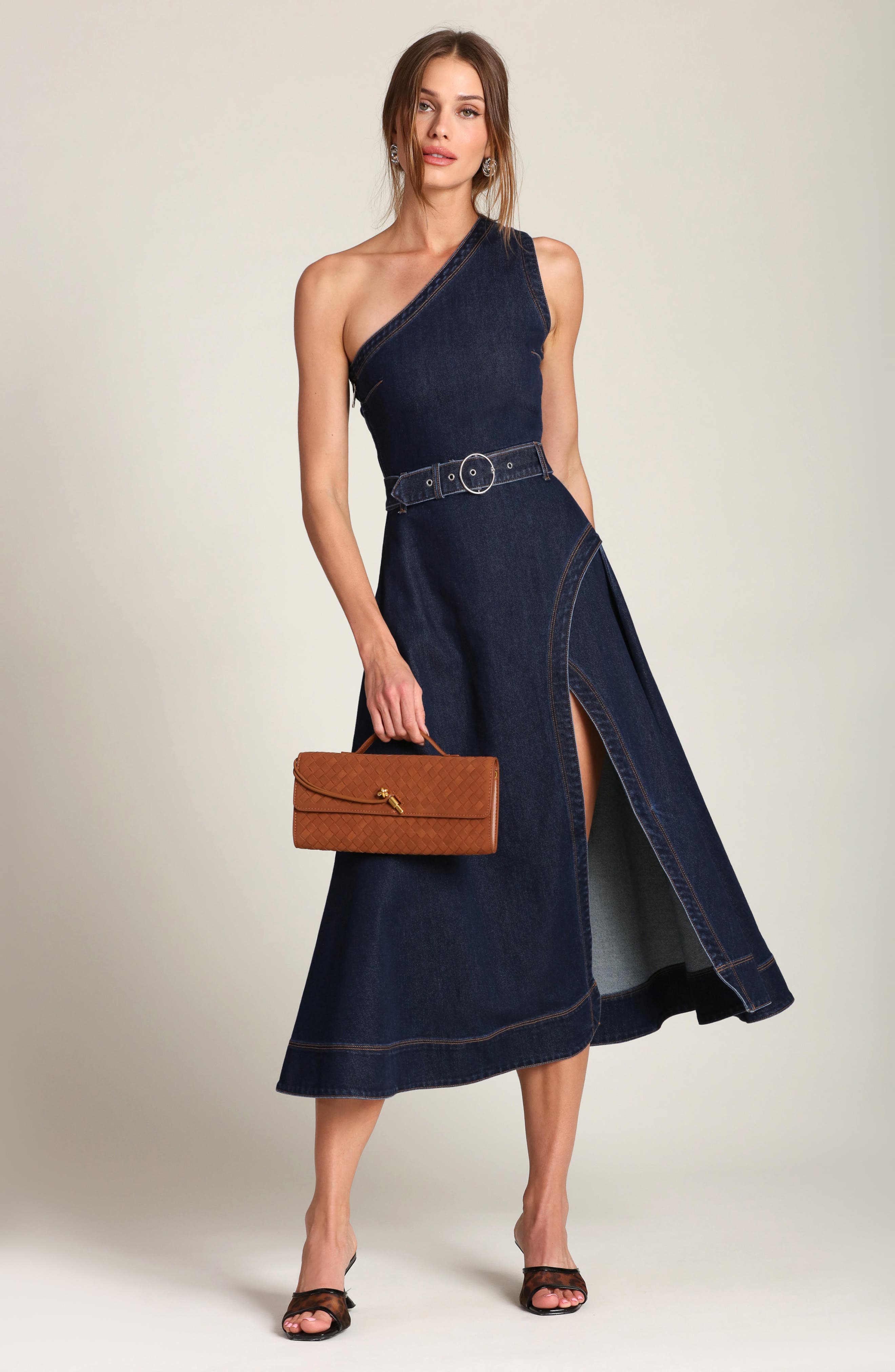 denim 1 piece dress City Chic Plus Size August Dress