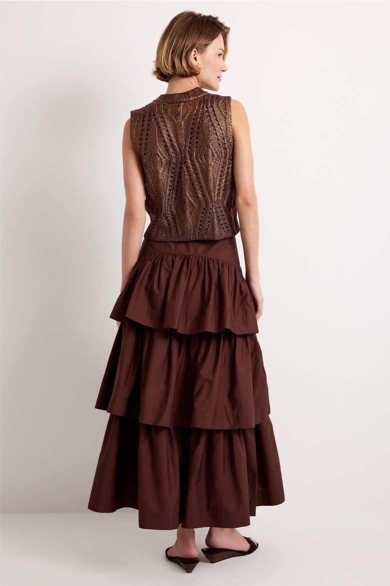 Baylor Skirt, Alternate, color, Chocolate