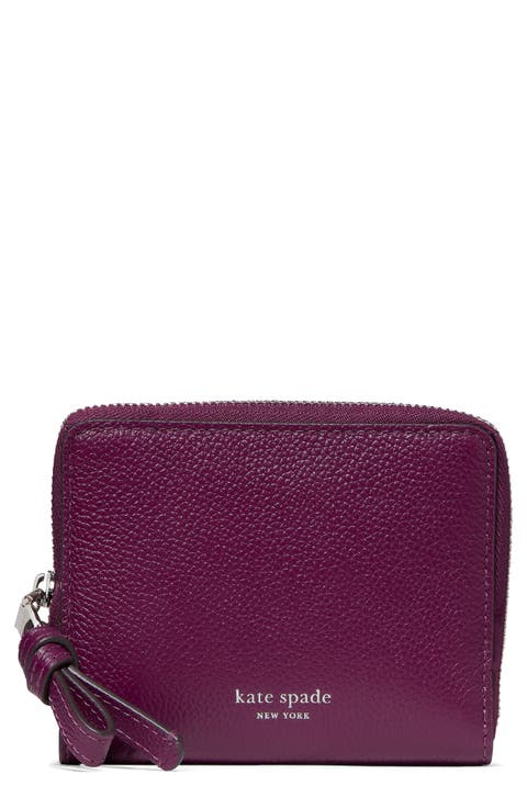 loop small pebbled leather zip wallet