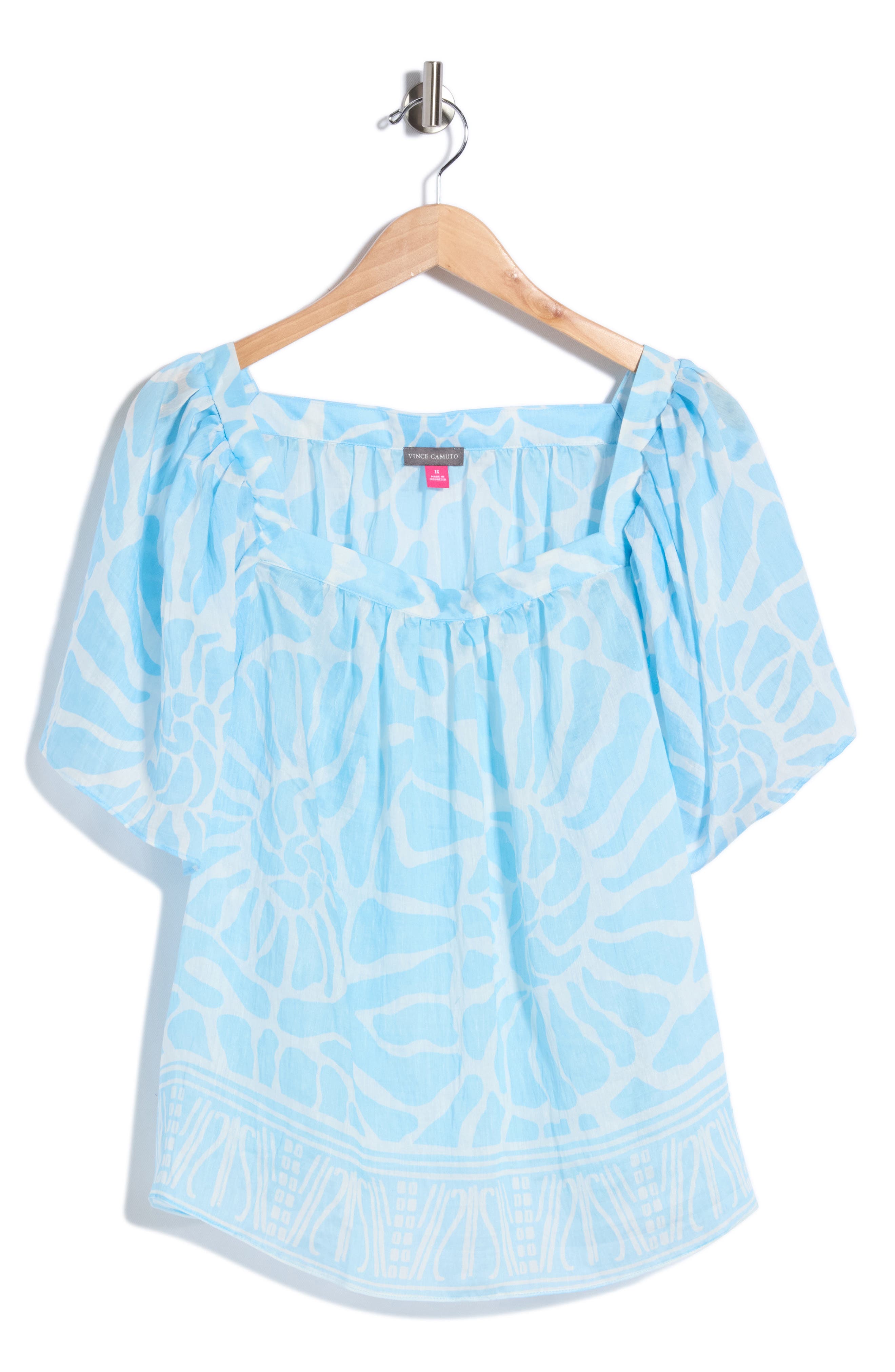 Floral Short Sleeve Tiered Top
